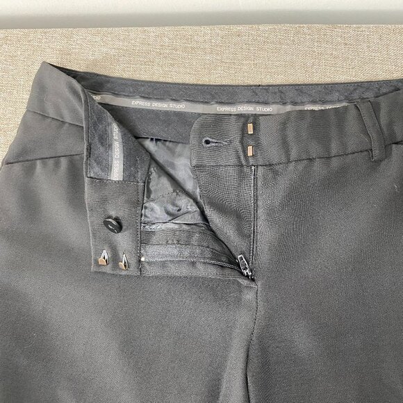 Express Editor Bootcut Dress Pants Women's 4S Mid Rise Black Office Business - Picture 4 of 14